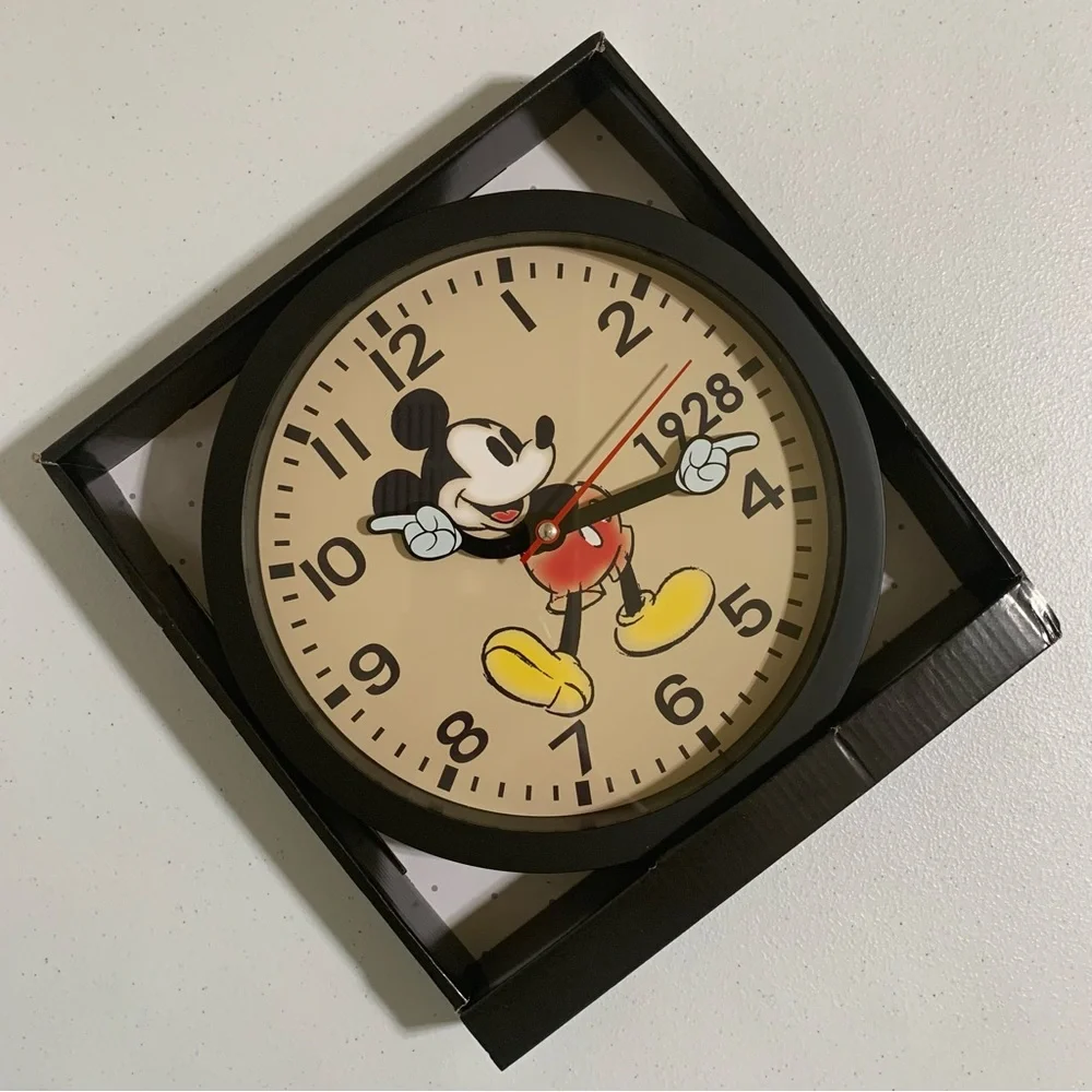 Disney Mickey Mouse “1928” Analog Wall Clock-New in Box